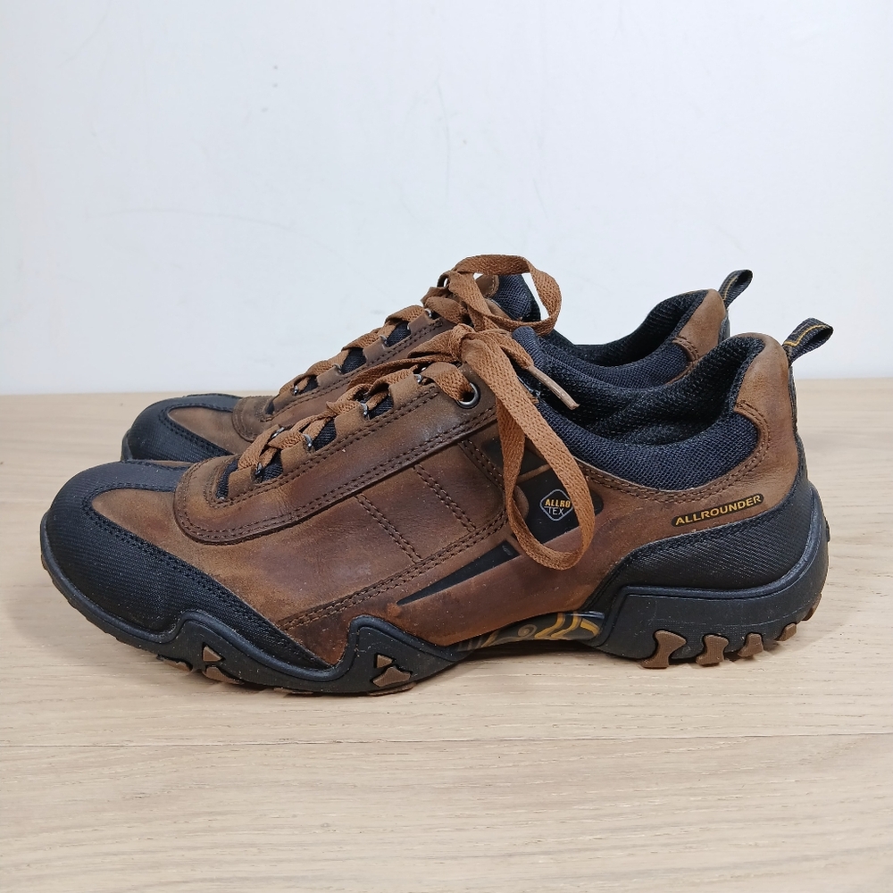Allrounder Brown Black Lace Up Outdoor Hiking Walking Sneakers